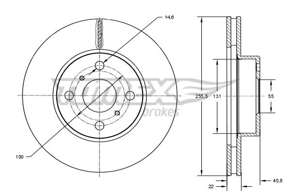 TOMEX Brakes TX 71-32 Brake Disc