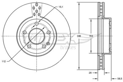 Brake Disc TOMEX Brakes TX 72-31