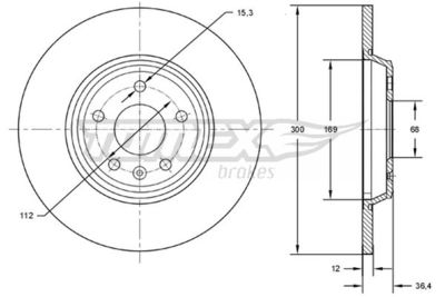 Brake Disc TOMEX Brakes TX 72-50