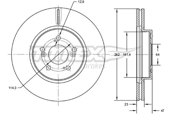 TOMEX Brakes TX 72-71 Brake Disc