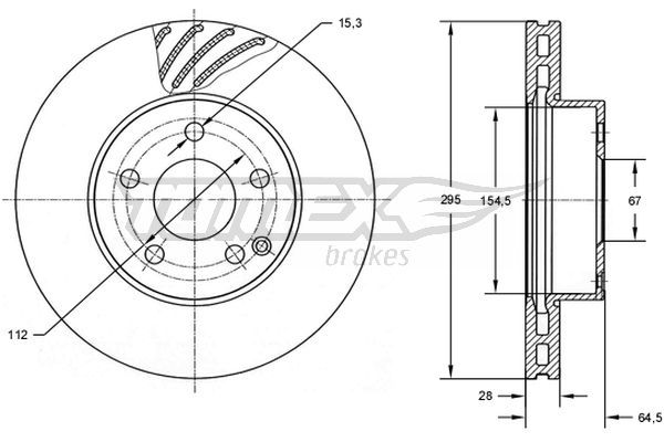 TOMEX Brakes TX 72-76 Brake Disc