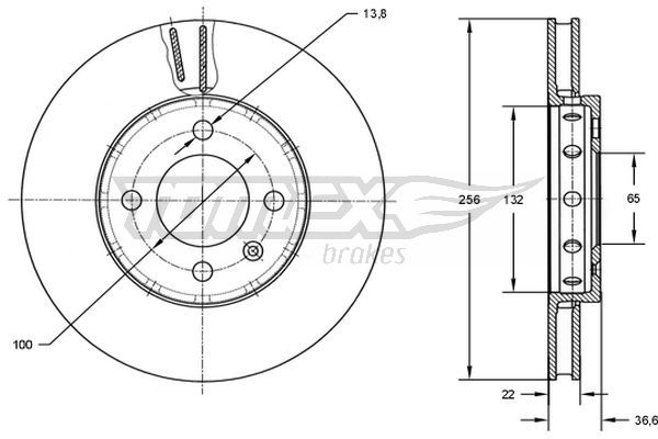 TOMEX Brakes TX 72-87 Brake Disc