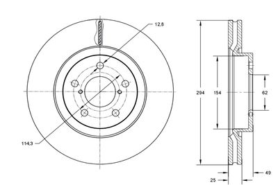 Brake Disc TOMEX Brakes TX 72-96