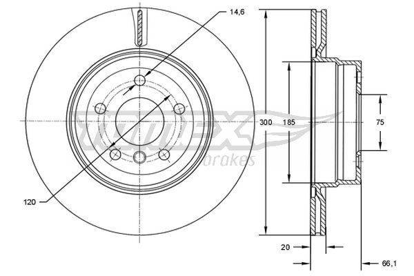 TOMEX Brakes TX 73-00 Brake Disc