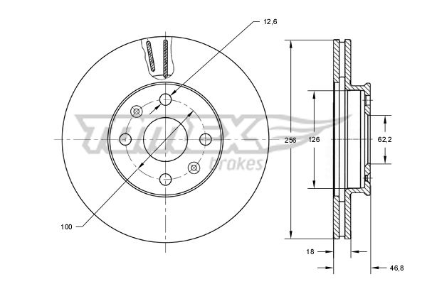 TOMEX Brakes TX 73-33 Brake Disc