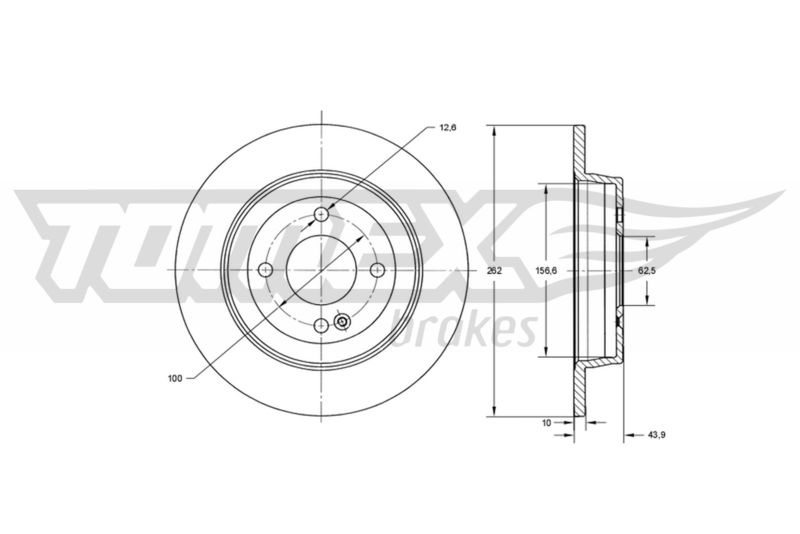 TOMEX Brakes TX 73-35 Brake Disc