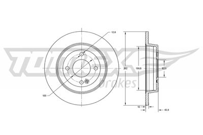 Brake Disc TOMEX Brakes TX 73-35