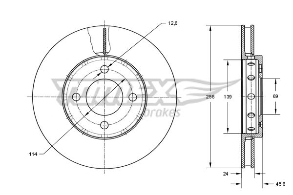 TOMEX Brakes TX 73-84 Brake Disc