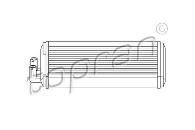 Heat Exchanger, interior heating TOPRAN 103 705