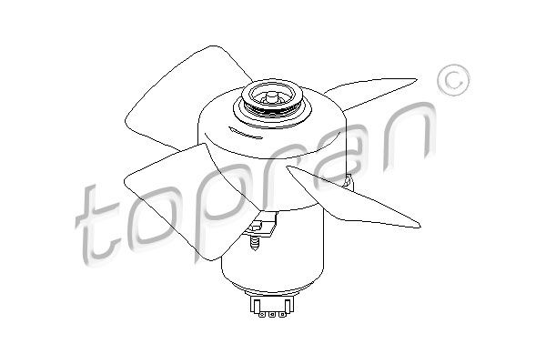 TOPRAN 107 708 Fan, engine cooling