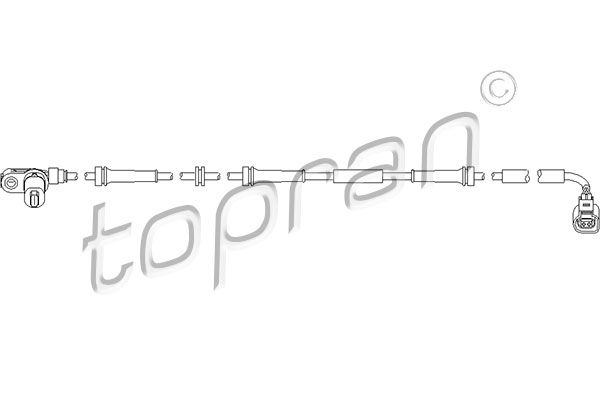 TOPRAN 110 491 Sensor, wheel speed