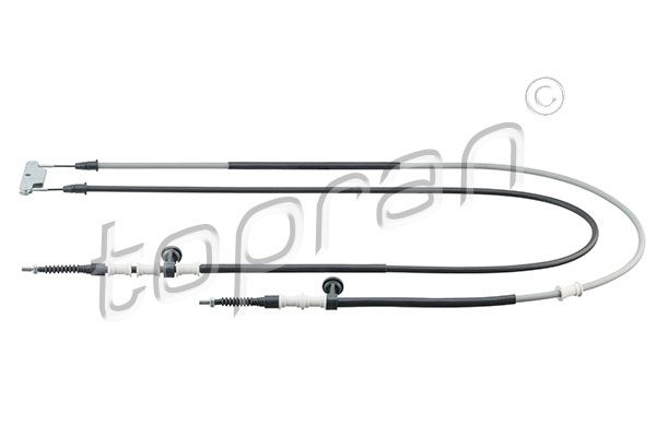 TOPRAN 207 381 Cable Pull, parking brake