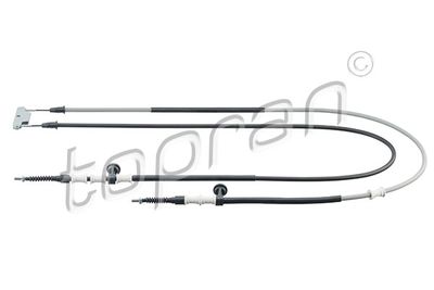 Cable Pull, parking brake TOPRAN 207 381