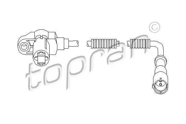 TOPRAN 207 448 Sensor, wheel speed