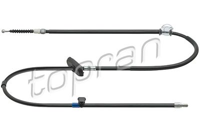 Cable Pull, parking brake TOPRAN 208 435