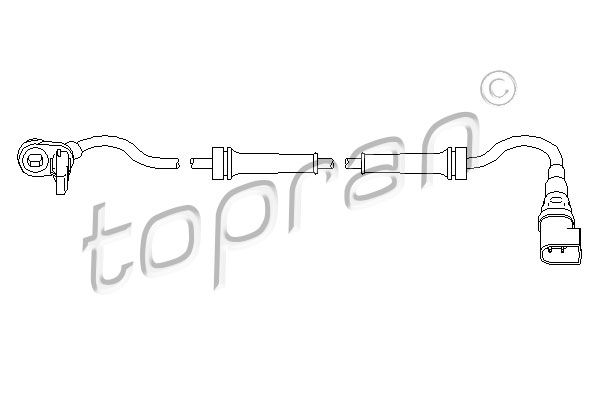 TOPRAN 303 946 Sensor, wheel speed