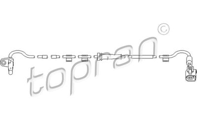 Sensor, wheel speed TOPRAN 303 960