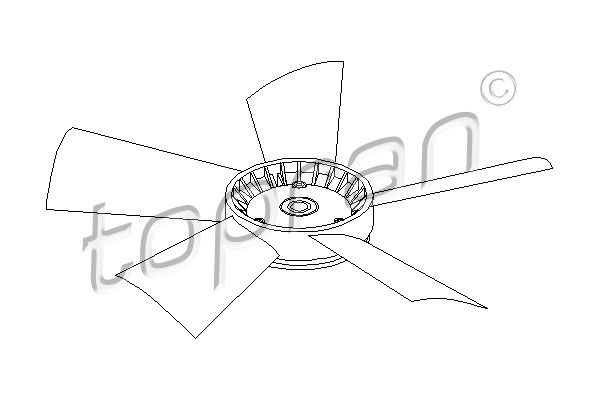 TOPRAN 401 191 Fan Wheel, engine cooling