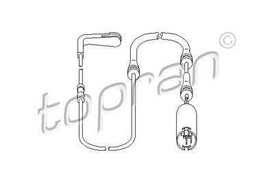 Sensor, brake pad wear TOPRAN 501 837