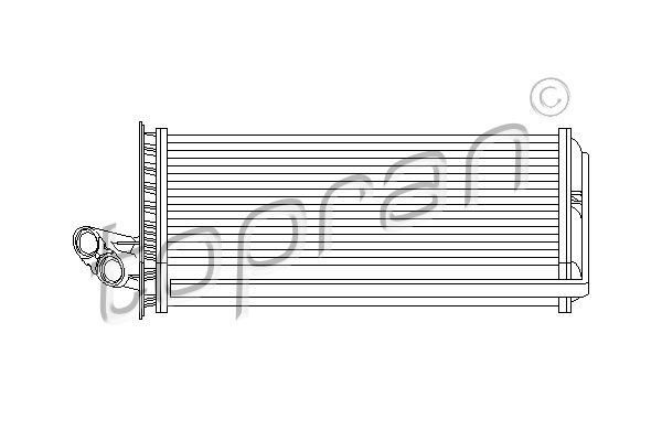 TOPRAN 721 422 Heat Exchanger, interior heating