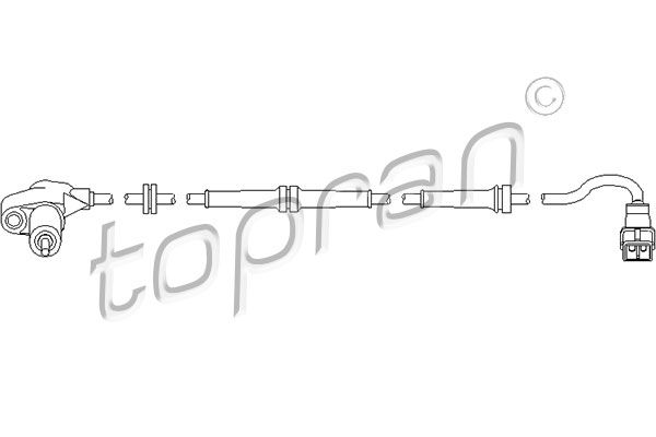 TOPRAN 721 605 Sensor, wheel speed