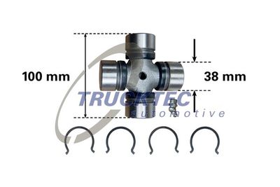 Joint, propshaft TRUCKTEC AUTOMOTIVE 01.34.010