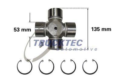 Joint, propshaft TRUCKTEC AUTOMOTIVE 01.34.013