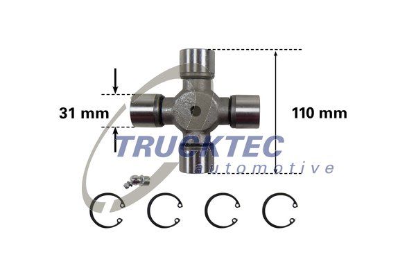 TRUCKTEC AUTOMOTIVE 01.34.038 Joint, propshaft