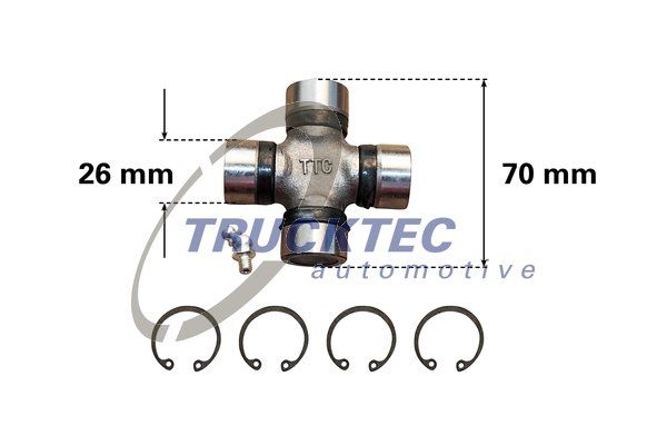 TRUCKTEC AUTOMOTIVE 02.34.011 Joint, propshaft