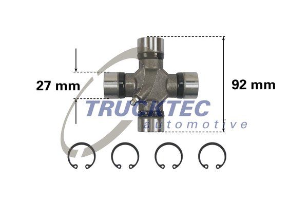 TRUCKTEC AUTOMOTIVE 02.34.043 Joint, propshaft