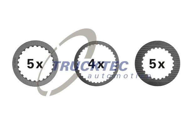TRUCKTEC AUTOMOTIVE 02.43.157 Friction Plate Set, multi-plate clutch (automatic transm.)