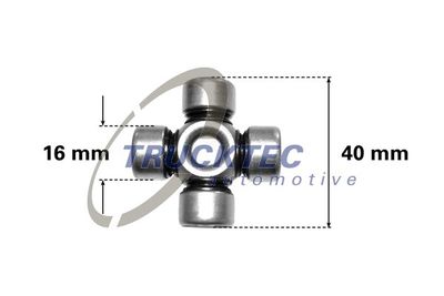 Joint, steering column TRUCKTEC AUTOMOTIVE 02.34.046