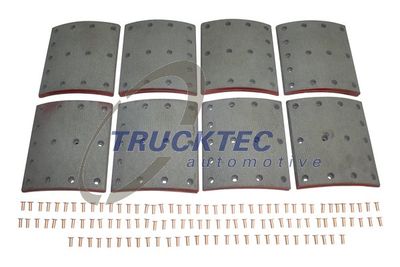 Brake Lining Kit, drum brake TRUCKTEC AUTOMOTIVE 03.35.124