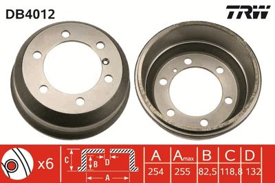 Brake Drum TRW DB4012