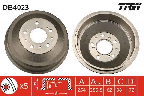 TRW DB4023 Brake Drum