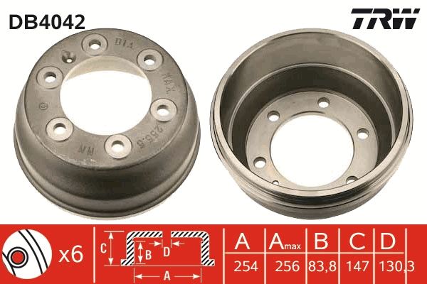 TRW DB4042 Brake Drum