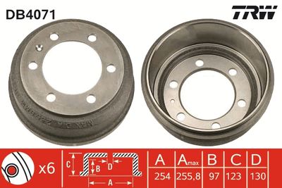 Brake Drum TRW DB4071