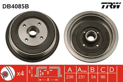 Brake Drum TRW DB4085B