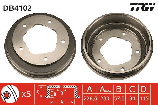 TRW DB4102 Brake Drum