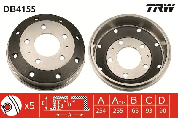 TRW DB4155 Brake Drum