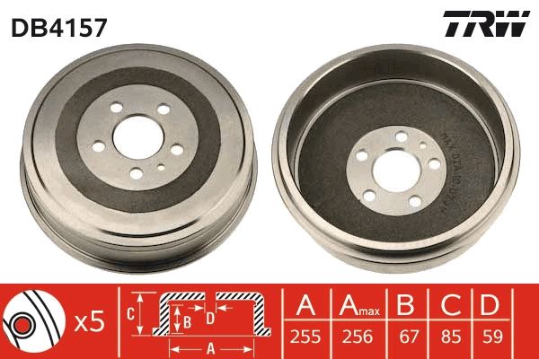 TRW DB4157 Brake Drum