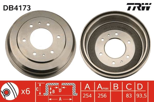 TRW DB4173 Brake Drum