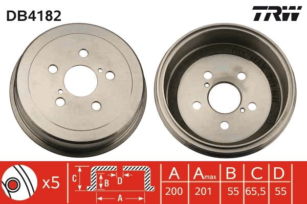 TRW DB4182 Brake Drum