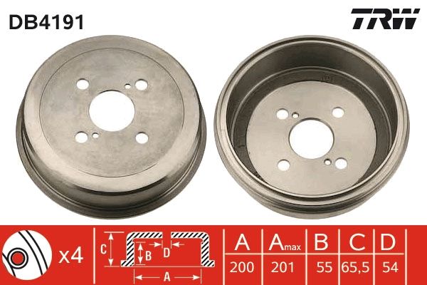 TRW DB4191 Brake Drum
