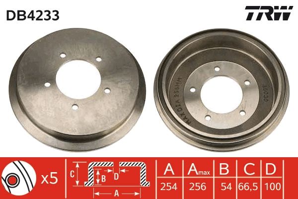 TRW DB4233 Brake Drum