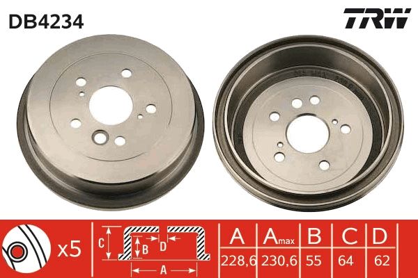 TRW DB4234 Brake Drum