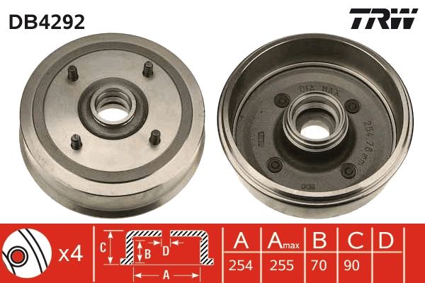 TRW DB4292 Brake Drum