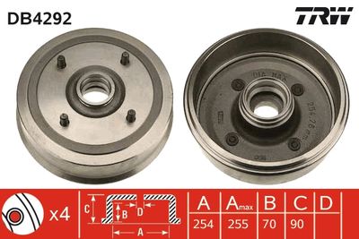 Brake Drum TRW DB4292