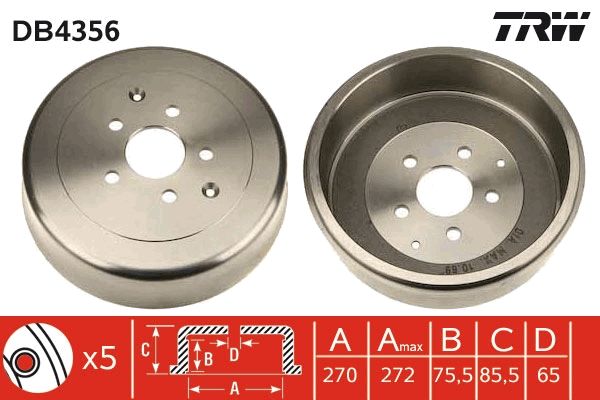 TRW DB4356 Brake Drum