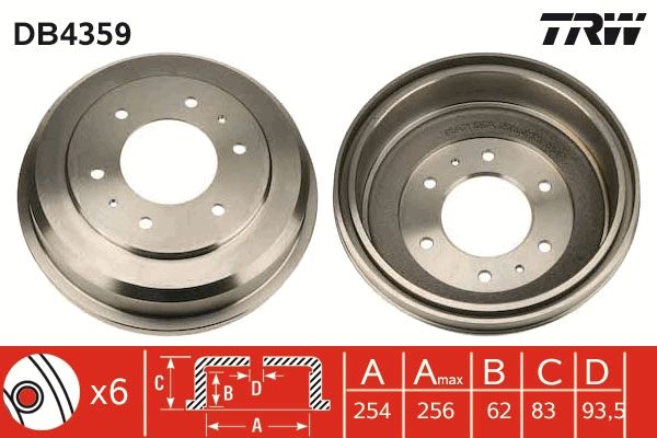 TRW DB4359 Brake Drum